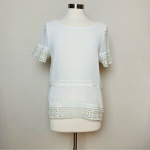 Beautiful, Romantic, Sheer August Silk Blouse. SZ M